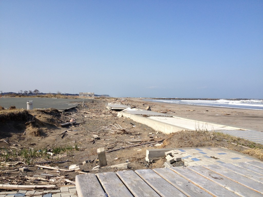 海浜公園のベンチから