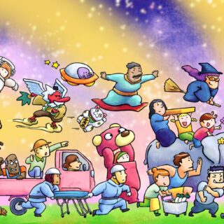 権四郎ガープ株式会社　2026年新年挨拶イラスト